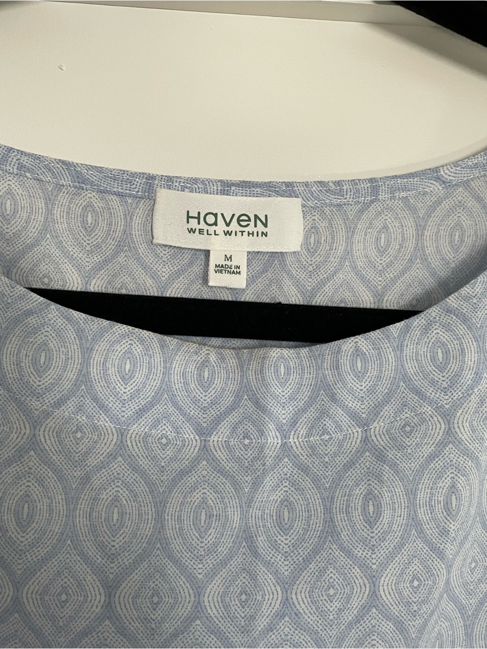 Haven Well Within Light Blue Patterned Sleeveless Dress - Picture 2 of 6
